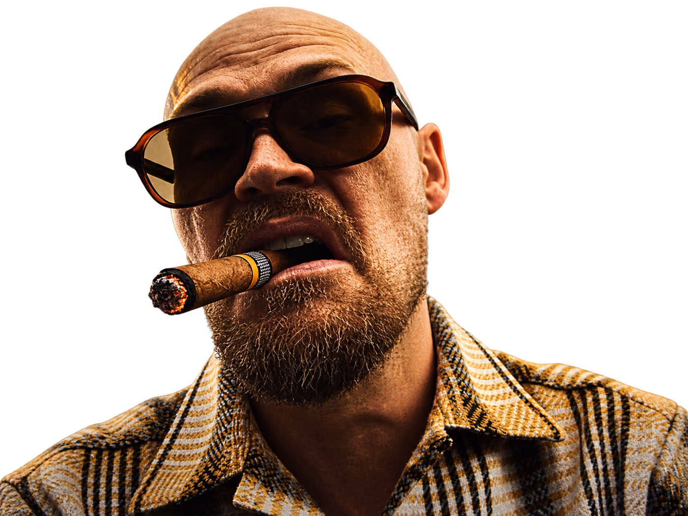 Trond Kjørkleiv med solbriller og sigar